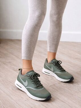Nike Air Max Thea Olive Green Sneakers – Size 7